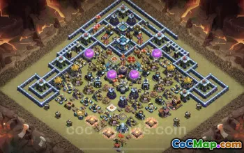 Best TH13 War Base Link - Anti Everything Defense #21199
