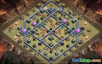 Best TH13 War Base Link - Anti Everything Defense #25977