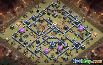 Best TH13 War Base Link - Anti Everything for CWL #25914