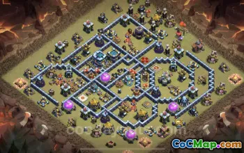 Best TH13 War Base Link: Anti Everything for CWL - COC #25888