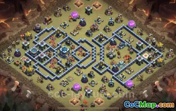 Best TH13 War Base Link - Anti Everything for CWL Success #25856
