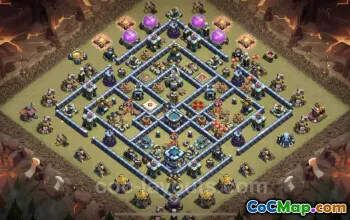 Best TH13 War Base Links: Anti-Air & Electro Dragon Setup #25842
