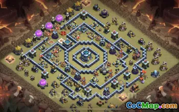 Best TH13 War Base: Top Anti 3 Stars & Anti Everything #25945