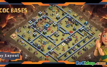 Best TH13 War Base with Anti-3 Star Layout #57482