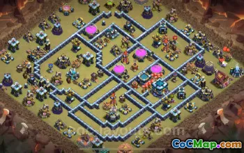 Best TH13 War Base with Link 2025 | Anti 3 Stars Clash of Clans #52335