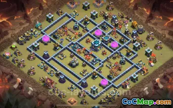 Best TH13 War Base with Link 2025 | Anti Everything Clash of Clans #52313