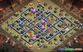 Best TH13 War Base with Link - Anti Everything Defense #25941