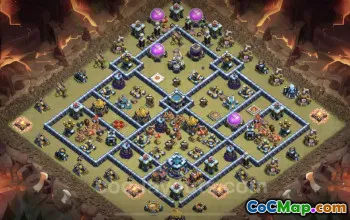 Best TH13 War Base with Link - Anti Everything Defense #25964