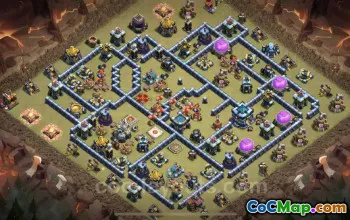 Best TH13 War Base with Link - Top CWL Defense Copy #25845