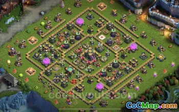 Best TH14 Anti 2 Stars Base with Link - Clash of Clans #21658