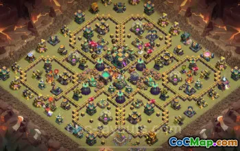 Best TH14 Anti 2 Stars War Base with Link | Clash of Clans 2025 #52422
