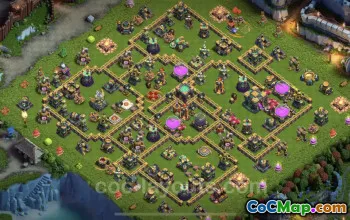 Best TH14 Anti 3 Stars Base - Hybrid Layout & Link #21708