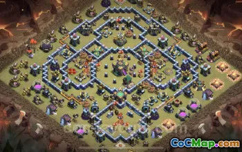 Best TH14 Anti 3 Stars War Base - Legend League COC Copy #26041