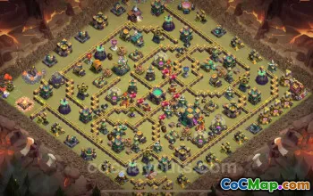 Best TH14 Anti 3 Stars War Base with Link 2025 | Clash of Clans #52425