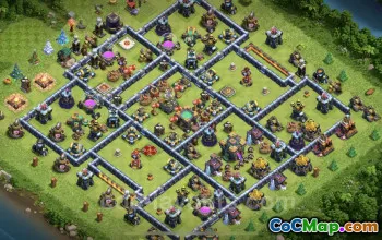 Best TH14 Base Copy - Top Anti-Everything Defense Layout #26063
