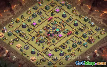 Best TH14 CWL War Base 2025 | Anti 3 Stars & Everything with Link #52448