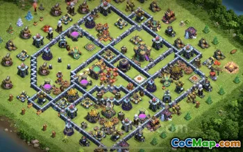 Best TH14 Farming Base: Hybrid & Anti-Everything Layout #21786