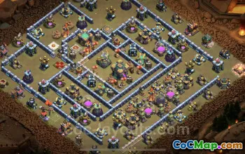 Best TH14 Hybrid War Base with Link for Clash of Clans #26150