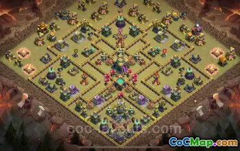 Best TH14 Max War Base with Link | Anti Everything 2025 #51217