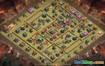 Best TH14 Max War Base with Link | Anti Everything 2025 #52444
