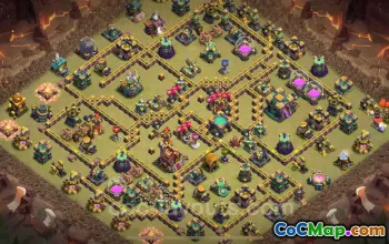 Best TH14 Max War Base with Link | Anti Everything 2025 #52450