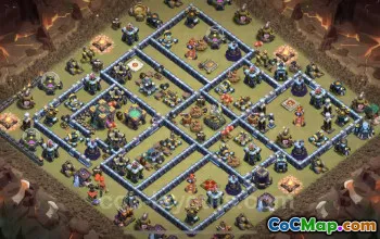 Best TH14 War Base: Anti Everything & Link - Clash of Clans #21803