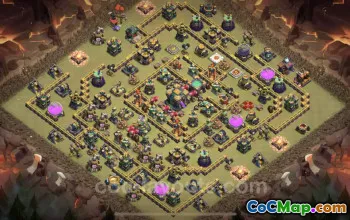 Best TH14 War Base - Anti Everything with Link - Clash of Clans #21811