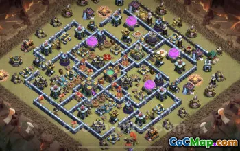 Best TH14 War Base: Hybrid, Anti-Air & Electro Dragon #25995