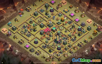 Best TH14 War Base Link 2025 - Top Hybrid Base for CWL #26759