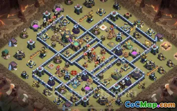 Best TH14 War Base Link - Anti Everything Defense Copy #26088