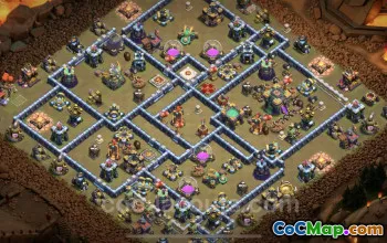 Best TH14 War Base Link - Anti Everything Defense Copy #26100