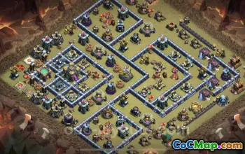 Best TH14 War Base Link - Anti Everything Defense Guide #26094