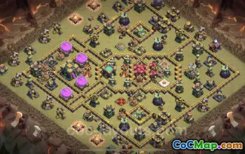 Best TH14 War Base - Top Anti-Everything Design with Link #26022