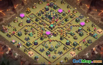 Best TH14 War Base with Link | Anti Everything 2025 - Clash of Clans #52468