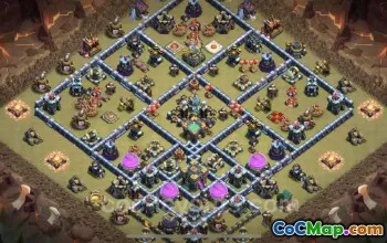 Best TH14 War Base with Link - Anti Everything Copy #21801