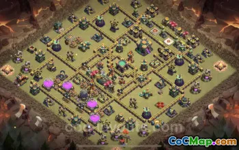 Best TH14 War Base with Link - Clash of Clans CWL Copy #21816
