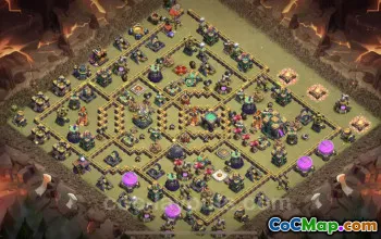 Best TH14 War Base with Link - Max Level Clash of Clans #26028