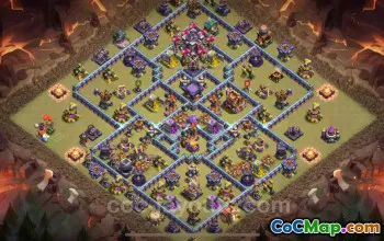 Best TH15 Anti 3 Stars War Base with Link | Hybrid CWL 2025 #51509