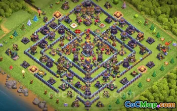 Best TH15 Trophy Base with Link for Legend League - COC #21955