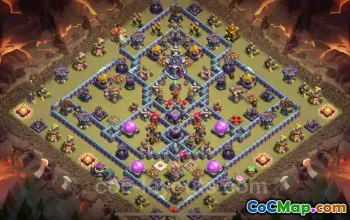Best TH15 War Base 2025: Legend League Hybrid Link #21851