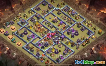 Best TH15 War Base with Link 2025 | Town Hall 15 CWL Defense #51223