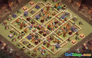 Best TH16 Anti 2 Stars War Base with Link 2025 | Clash of Clans #52494