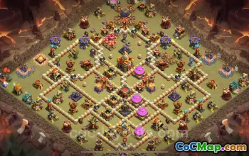 Best TH16 Anti 2 Stars War Base with Link | Clash of Clans 2025 #52311