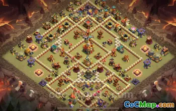 Best TH16 Anti 3-Star War Base with Link 2025 | Clash of Clans #52477
