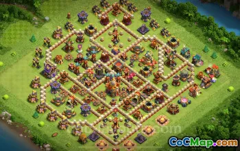 Best TH16 Anti 3 Stars Base with Link 2025 | COC Town Hall 16 #52492