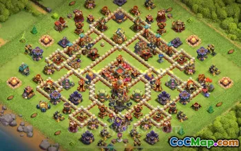 Best TH16 Anti 3 Stars Base with Links 2025 | Clash of Clans #50891
