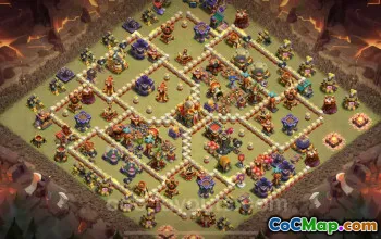 Best TH16 Anti 3 Stars War Base with Link 2025 | Clash of Clans #50806