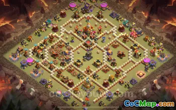Best TH16 CWL Anti 2 Stars War Base with Links 2025 #52317