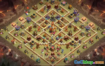 Best TH16 CWL War Base with Link | Anti 2 Stars Defense 2025 #52479