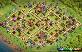 Best TH16 Hybrid Base 2025 - Top Anti-Everything Design #22331
